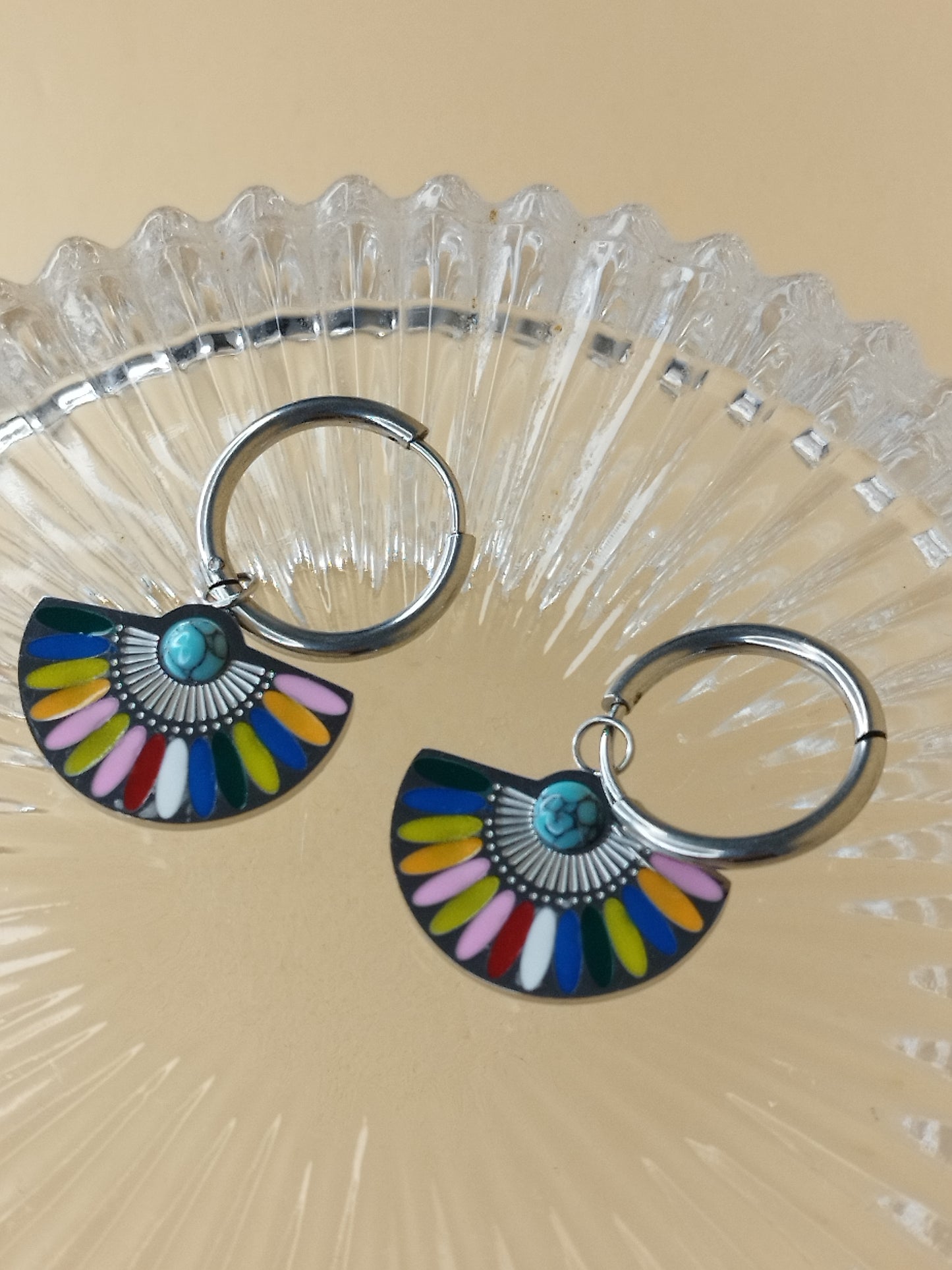 Aros Arcoiris Acero
