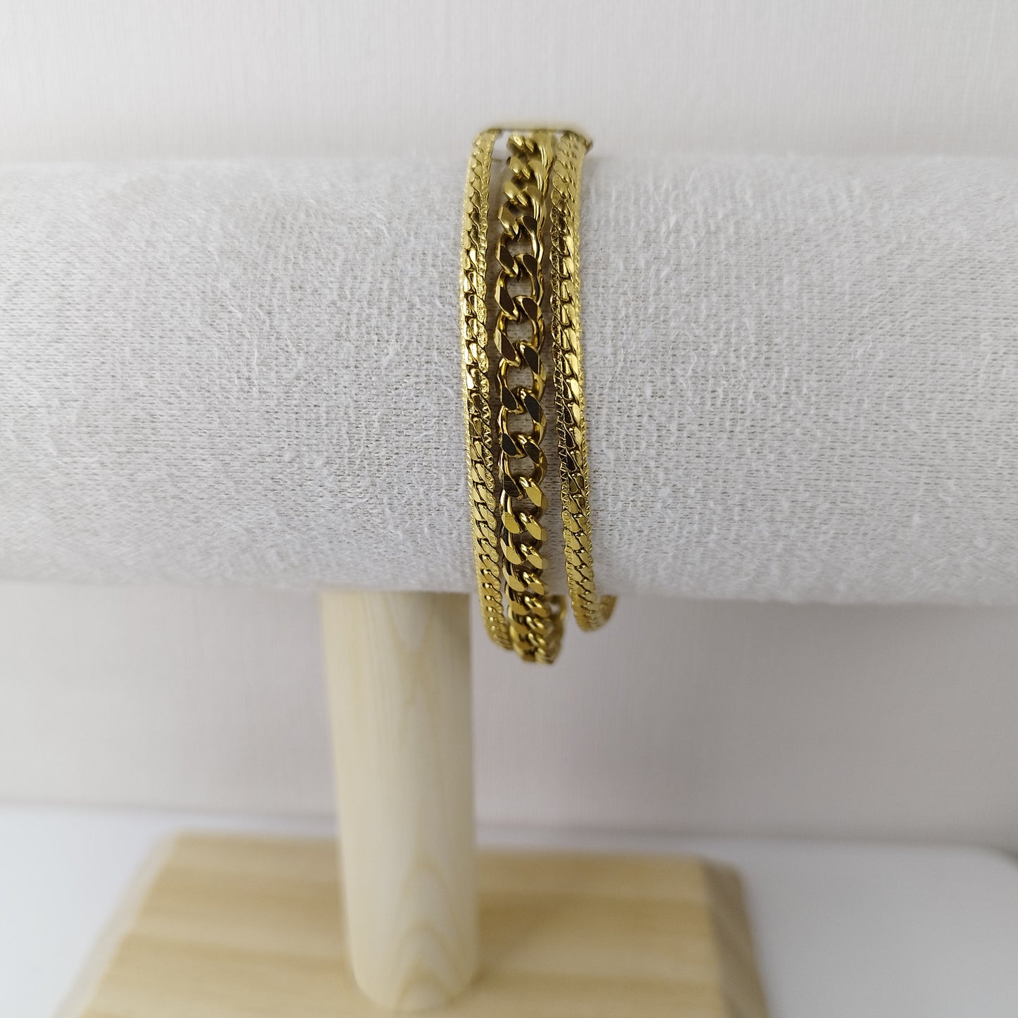Brazalete Georgina chapado en oro